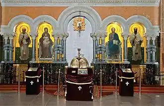 Iconostase dans l'église Saint-Cyrille