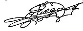 signature d'Adolphe Pégoud