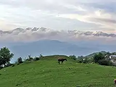 Vue du côté du village de Vaghouas.