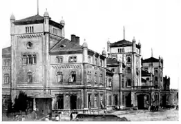 La gare Archiduc Charles à Lemberg en 1894.