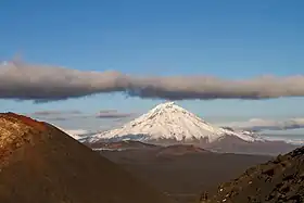 Le volcan Oudina depuis le Tolbatchik.