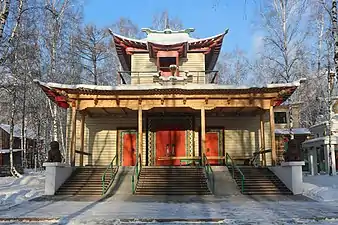 Temple bouddhiste en ville.