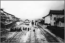 La gare de Velyki Birky à la fin du XIXe siècle.