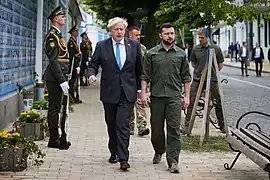 Rishi Sunak et Boris Johnson.