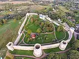 Vue aérienne de la forteresse