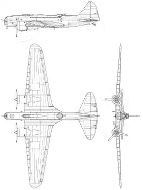 vue en plan de l’avion