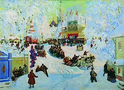 Maslenitsa, 1919. Musée national des beaux-arts de Biélorussie, Minsk.