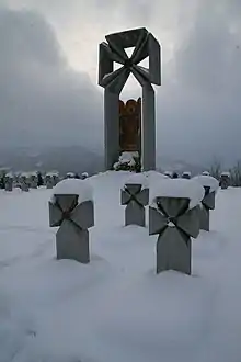 mémorial aux fusiliers du Sitch, classé à Makivka,