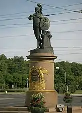 Monument Suvorov : Alexander Suvorov en jeune Mars, Saint-Pétersbourg (1799-1801)