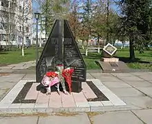 Monument aux habitants de Barychivka décédés lors de la guerre d'Afghanistan