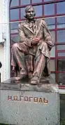 La statue de Gogol.