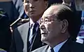 Le président de l'assemblée suprême du peuple de Corée du Nord Kim Yong-nam pendant le défilé