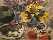 «Tournesols, viorne», (76х60.5, 1985)