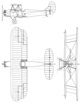 vue en plan de l’avion