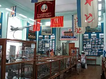 Salle consacrée à l'histoire de la flotte de la mer Noire pendant la période soviétique