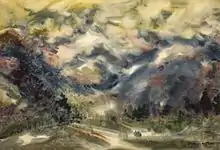 «Pentes, montagnes, printemps», (98х68, 2006)