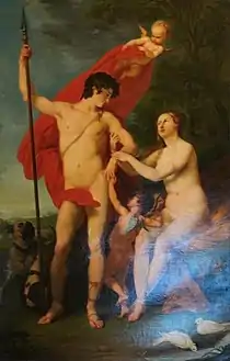 Vénus et Adonis, 1782Huile sur toile. 252 × 165 cmMusée Russe, Saint-Pétersbourg