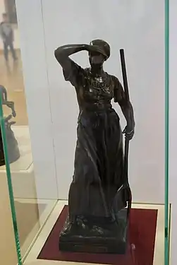 Paysanne à la fourche (1906), bronze, Minsk, musée national des Beaux-Arts de Biélorussie.