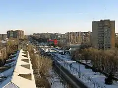 Vue de la rue du Parc (Parkovaïa).