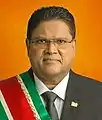 SurinameChan Santokhi, président  Président de la CC de 2022