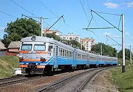 Train entrant en gare,