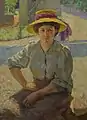 Portrait d'ouvrière, 1908. Peinture à l'huile sur toile, 61x46 cm.