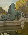 La Fontaine de l'Observatoire, Paris, 1909. Peinture à l'huile sur toile, 81x65,5 cm.