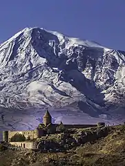 Église de la sainte mère à Khor Virap. Novembre 2019.