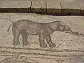 Mosaïque byzantine représentant un éléphant, Césarée