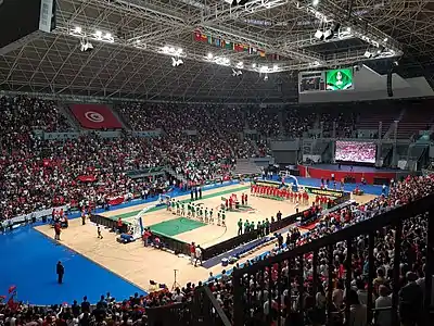 Salle omnisports de Radès, d'une capacité de 17 000 spectateurs.