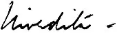 signature de Sœur Nivedita