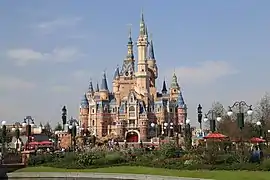 L'"Enchanted Storybook Castle", symbole du complexe.