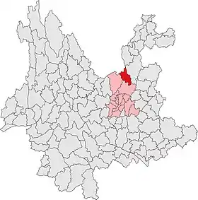 Localisation de Dōngchuān Qū