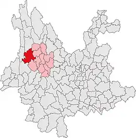 Localisation de Yúnlóng Xiàn