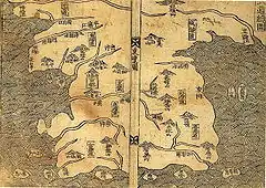 Carte Joseon (1530).