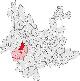 Localisation de Fèngqìng Xiàn