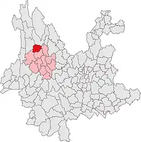 Localisation de Jiànchuān Xiàn