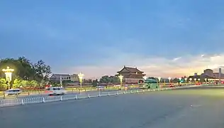 Vue de Tiananmen depuis l'avenue Chang'an