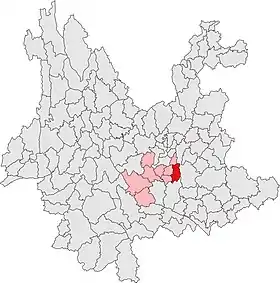 Localisation de Huáníng Xiàn