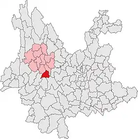 Localisation de Nánjiàn yízú Zìzhìxiàn