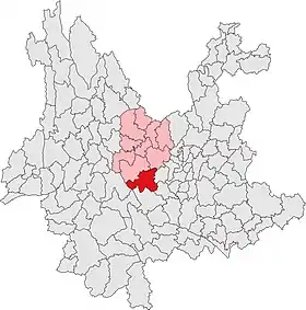 Localisation de Shuāngbǎi Xiàn