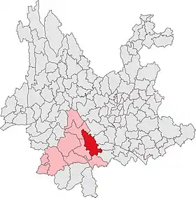 Localisation de Mòjiāng hānízú Zìzhìxiàn