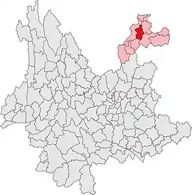 Localisation de Dàguān Xiàn