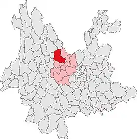 Localisation de Dàyáo Xiàn