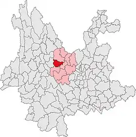 Localisation de Yáo'ān Xiàn