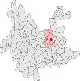 Localisation de Sōngmíng Xiàn