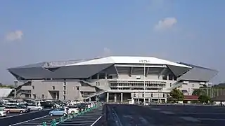 Vue extérieure du Suita City Football Stadium