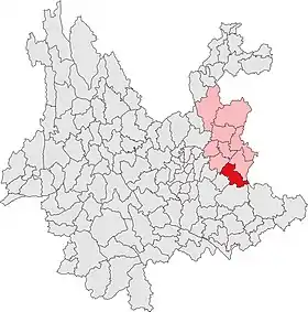 Localisation de Shīzōng Xiàn