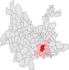 Localisation de Jiànshuǐ Xiàn