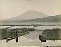Vue du mont Fuji depuis Kashiwabara, ca. 1890.